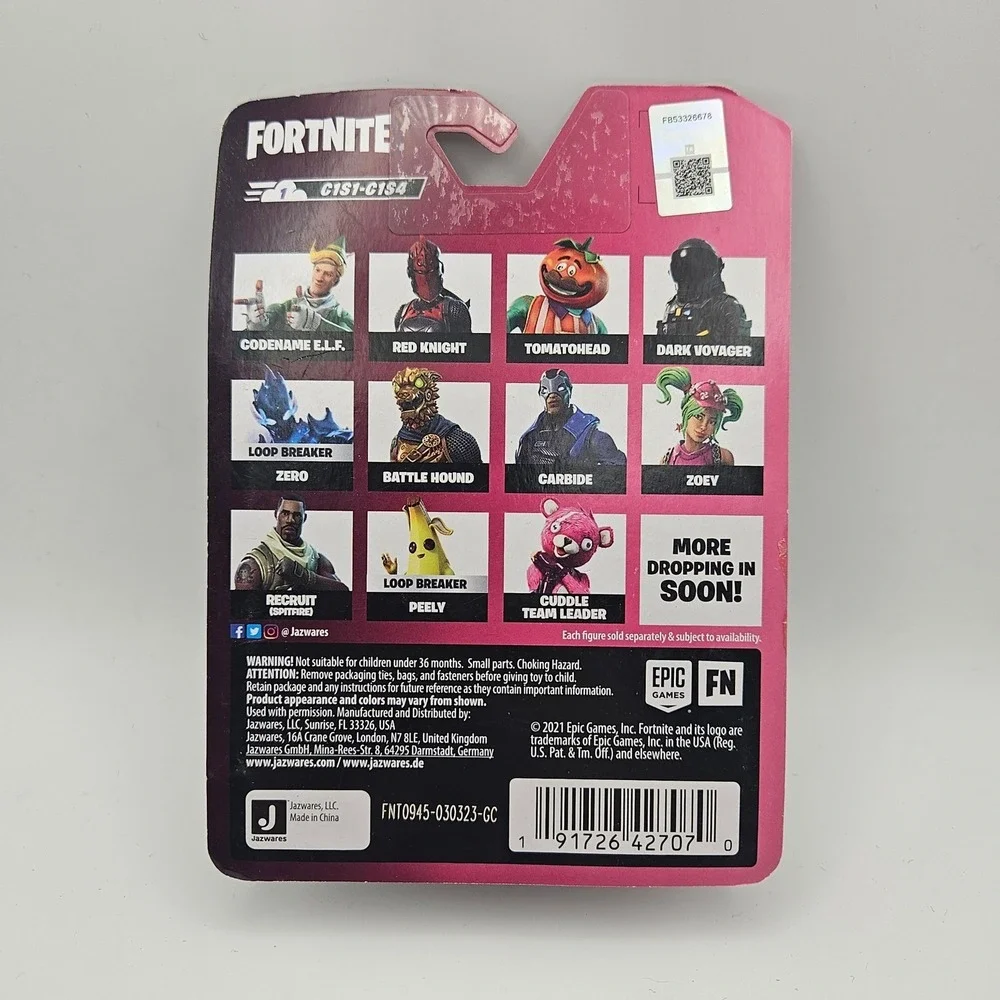Fortnite Legendary Micro Series Lot of 4 Red Knight Zoey Love Ranger Spitfire